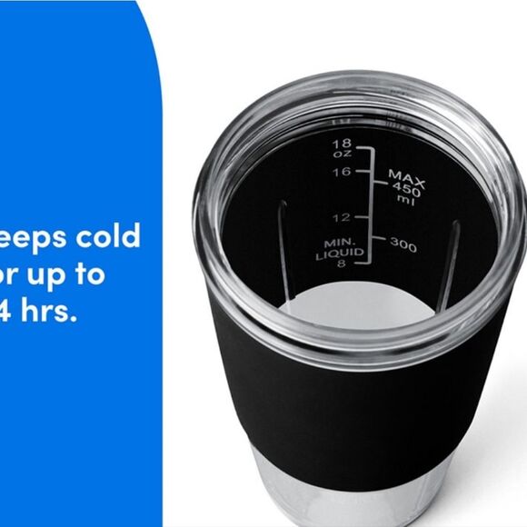 NutriBullet Flip Insulated Portable Blender- Black - Picture 2 of 15